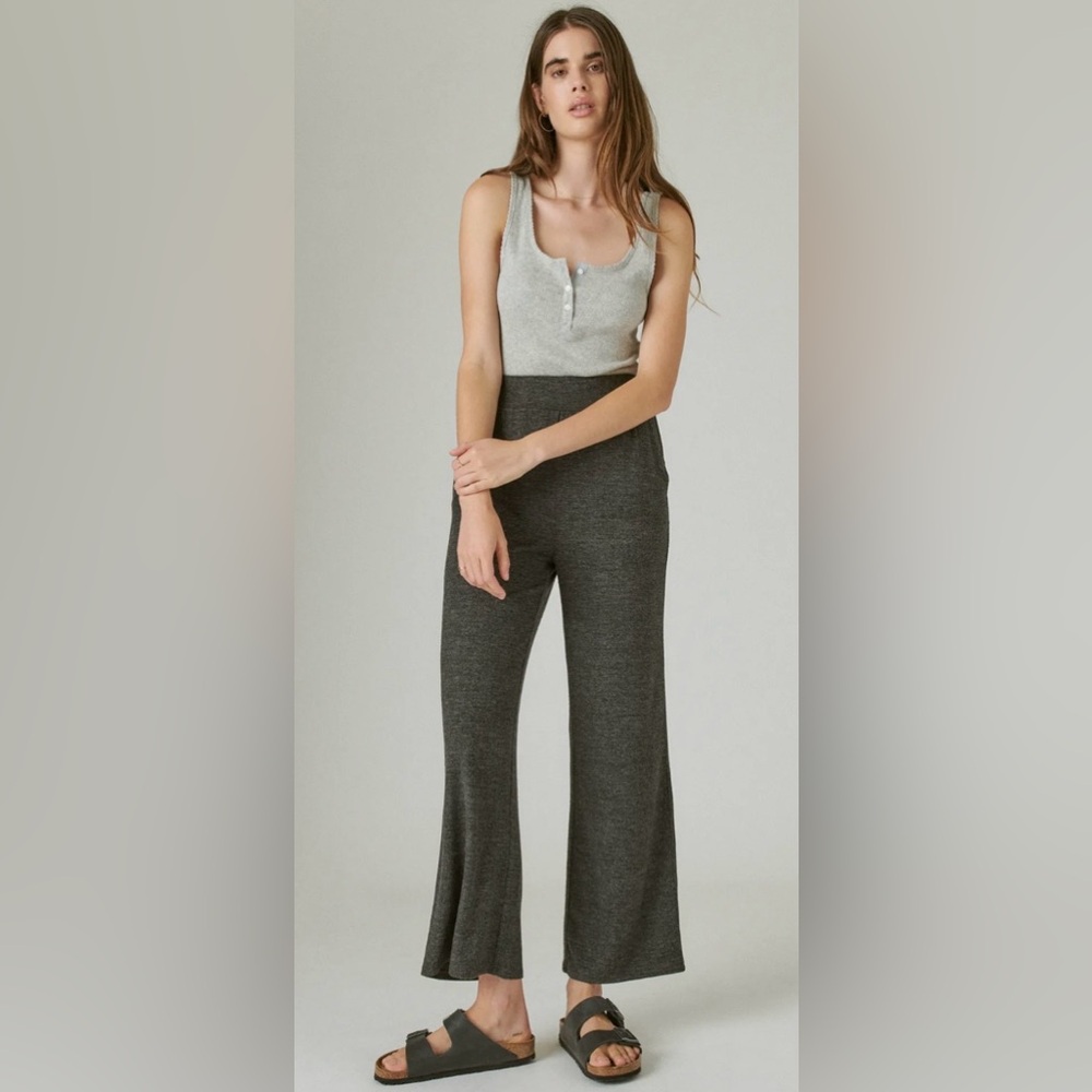 Lucky Brand Dark Gray Wide Leg Women's Cloud Soft